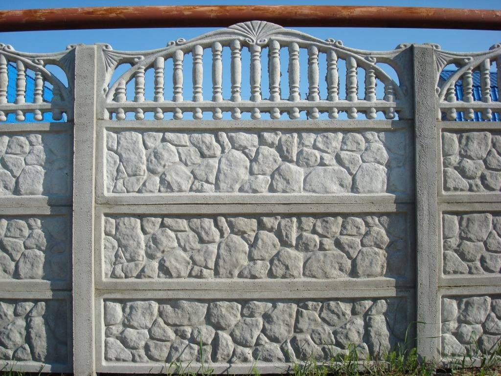 Забор бетонный сборный